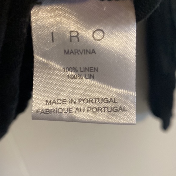 Iro Black Marvina Tee size L - Picture 12 of 12